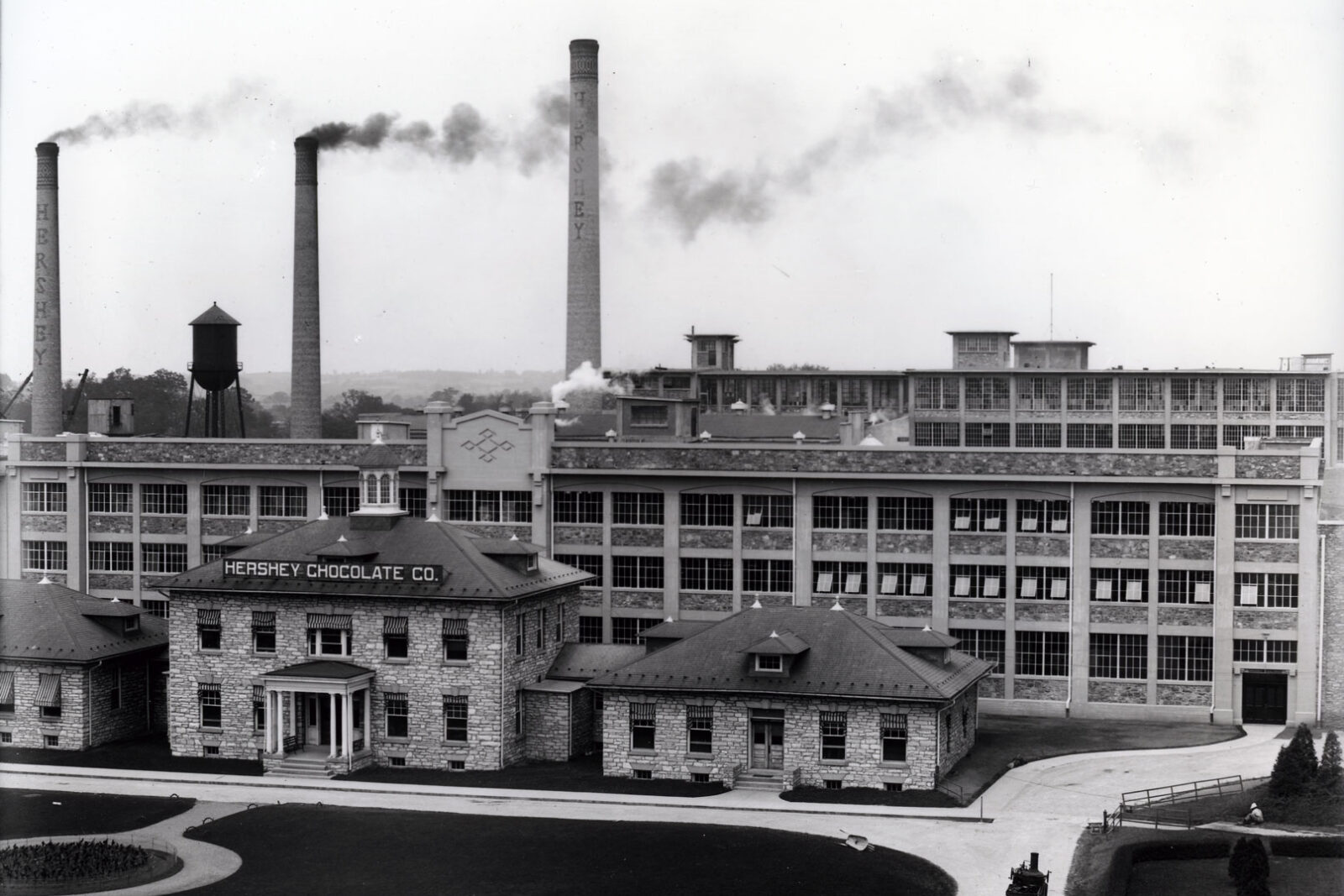 Historical photo of the Hershey Chocolate Company