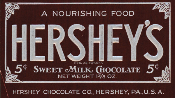 Historical HERSHEY'S milk chocolate wrapper