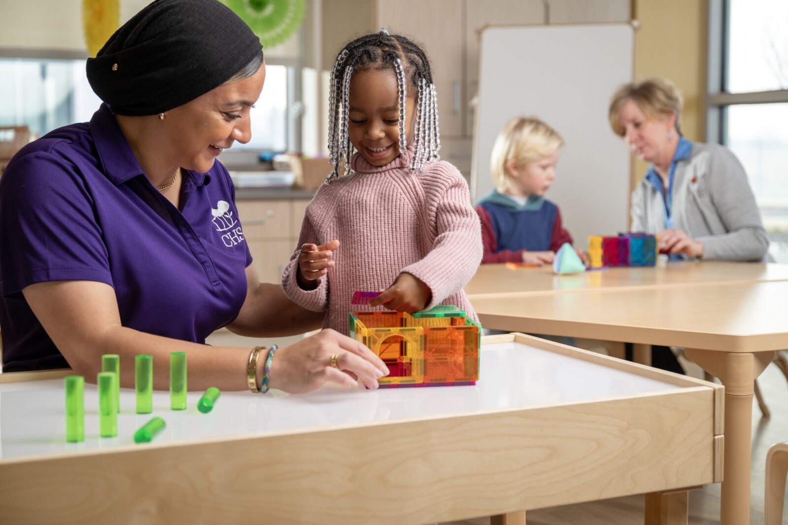 CHS teacher with a preschooler