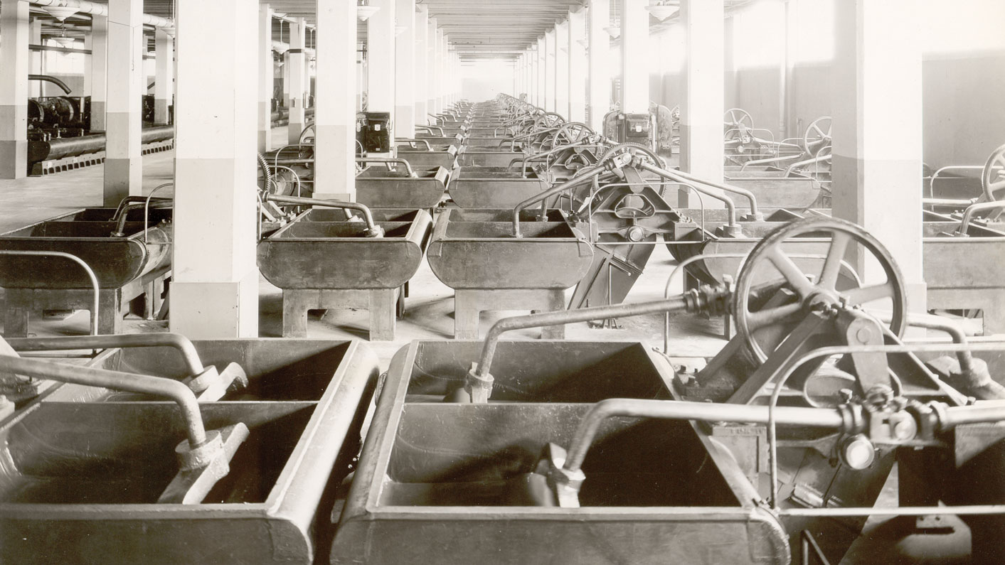 historical photo of Hershey's chocolate factory