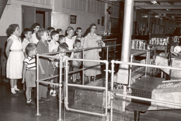 historical photo of the Hershey chocolate factory