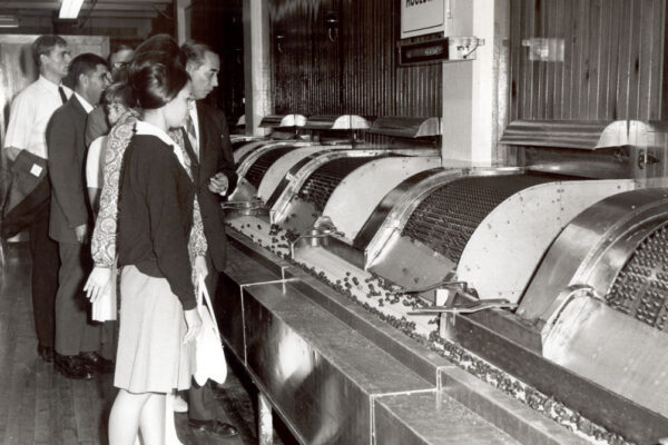historical photo of the Hershey chocolate factory