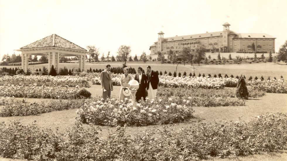 historical photo of the Hershey Gardens