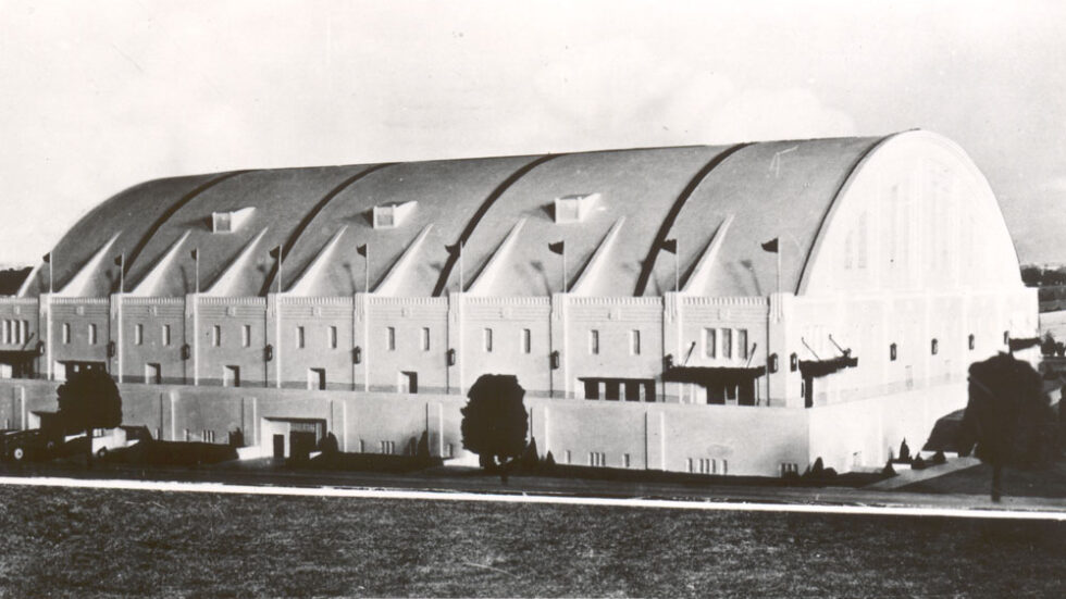 historical photo of the Herhsey Sports Arena