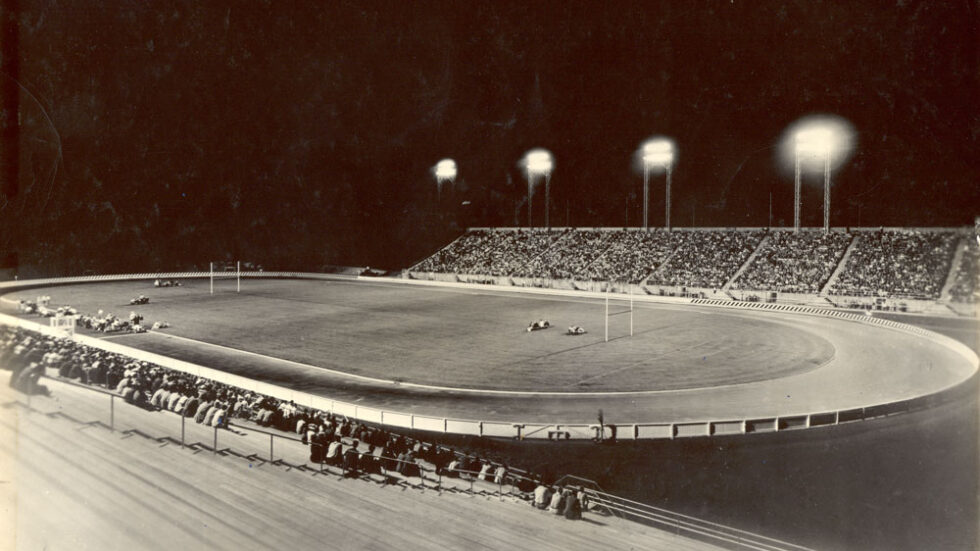 historical photo of the Hersheypark Stadium