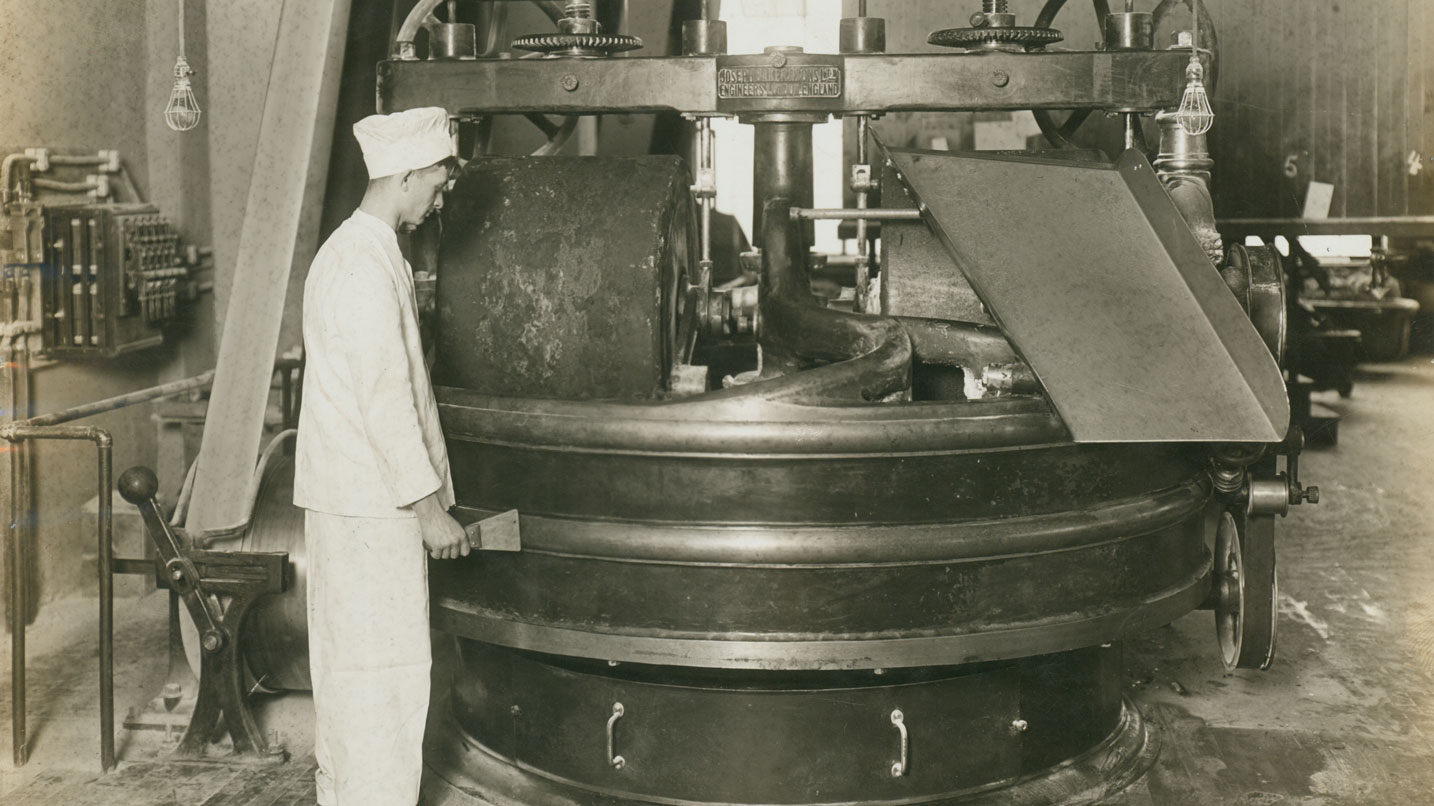 historical photo of Hershey's chocolate factory