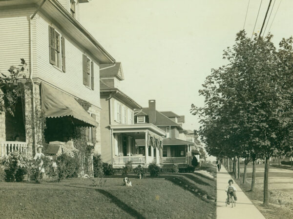 historical photo of a street in Hershey