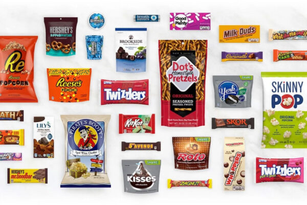 Arrangement of Hershey products