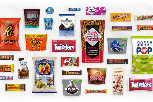 Arrangement of Hershey products