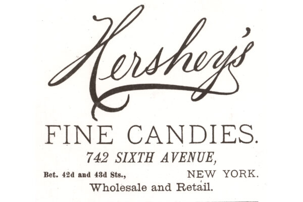 Historical Hershey's logo from 1883