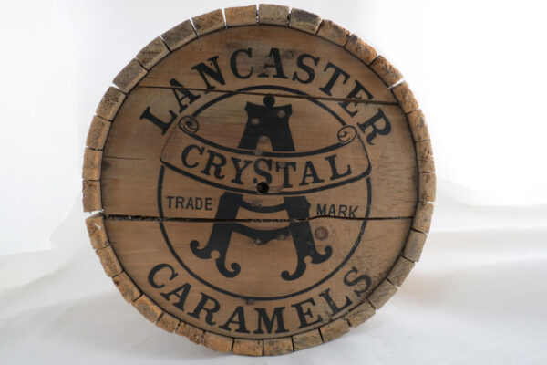 Lancaster Caramel company barrel