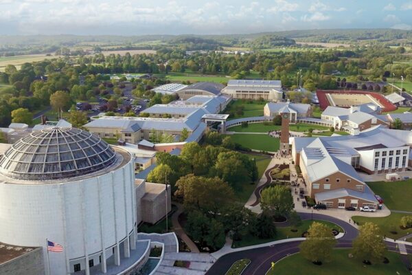 Milton Hershey School image from overhead of main campus