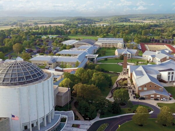 Milton Hershey School image from overhead of main campus